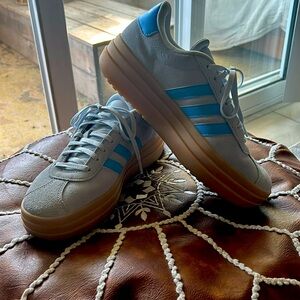 ADIDAS baby blue platform